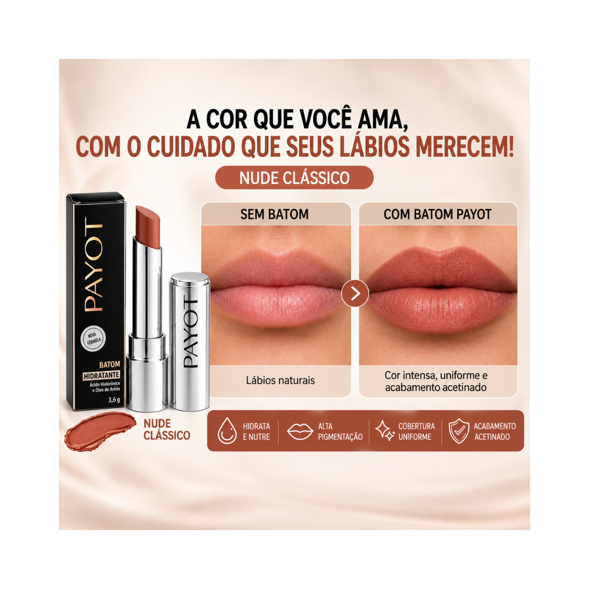 BATOM HIDRATANTE NUDE CLASSICO PAYOT