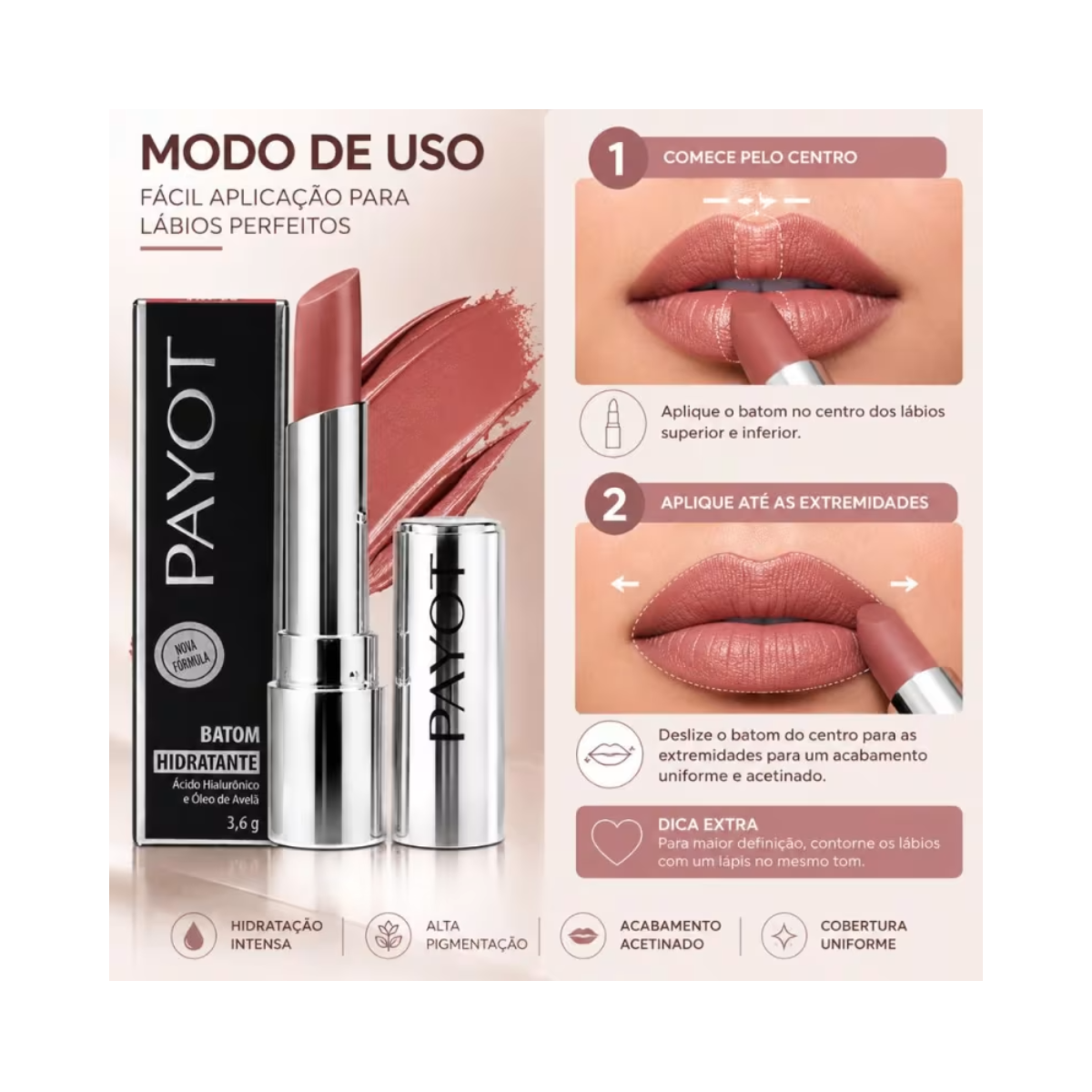 BATOM HIDRATANTE NUDE ROMANCE PAYOT