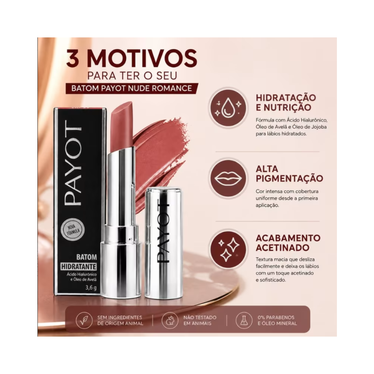 BATOM HIDRATANTE NUDE ROMANCE PAYOT