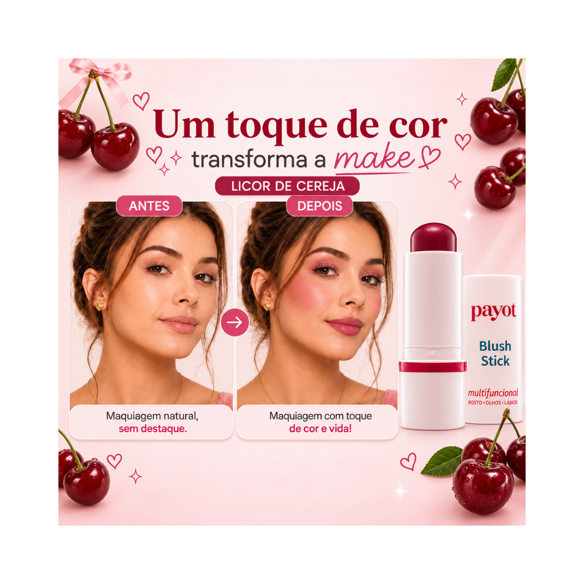 BLUSH STICK MULTIFUNCIONAL LICOR DE CEREJA 20 PAYOT 6G
