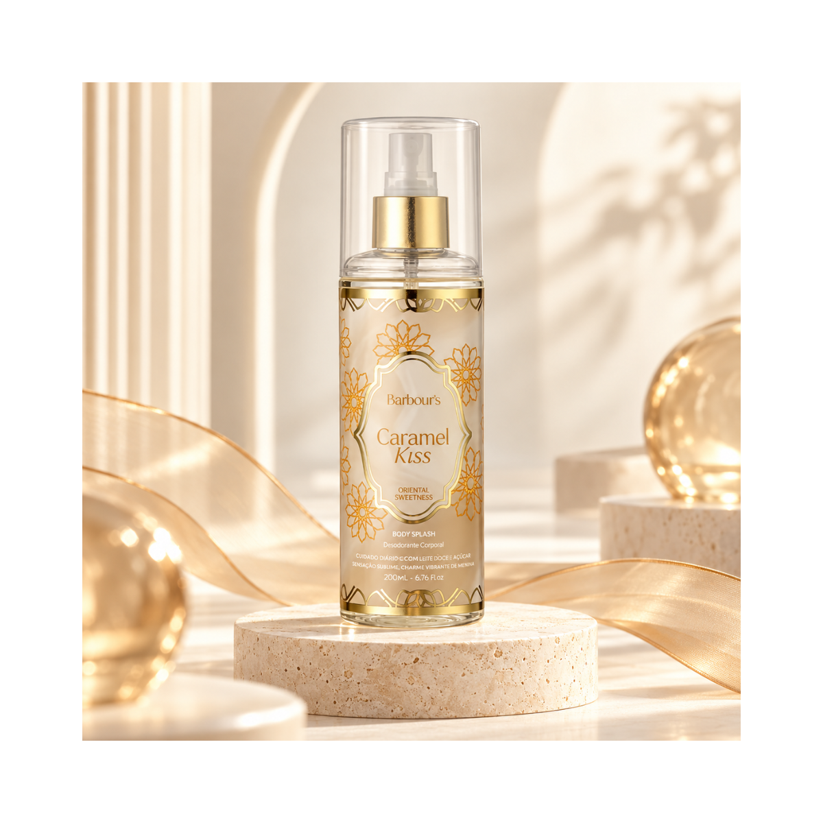 BODY SPLASH CARAMEL KISS BARBOURS 200ML