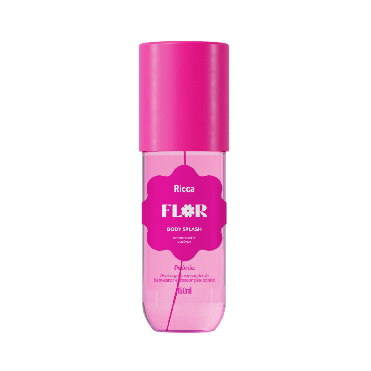 BODY SPLASH DEO COLÔNIA RICCA FLOR PEÔNIA150ML