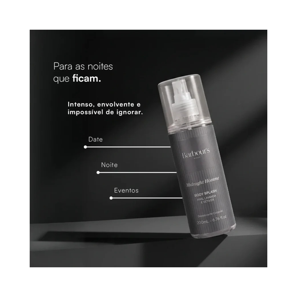 BODY SPLASH MIDNIGHT HOMME BARBOURS 200ML