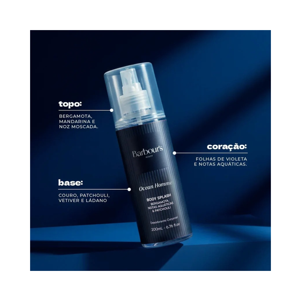 BODY SPLASH OCEAN HOMME BARBOURS 200ML