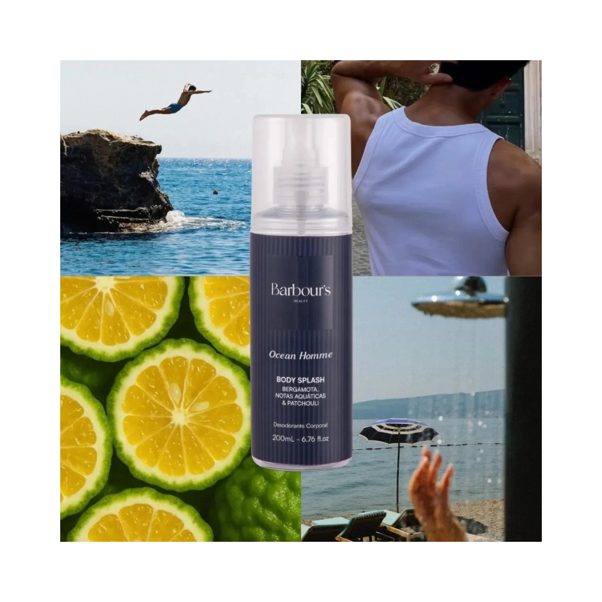 BODY SPLASH OCEAN HOMME BARBOURS 200ML
