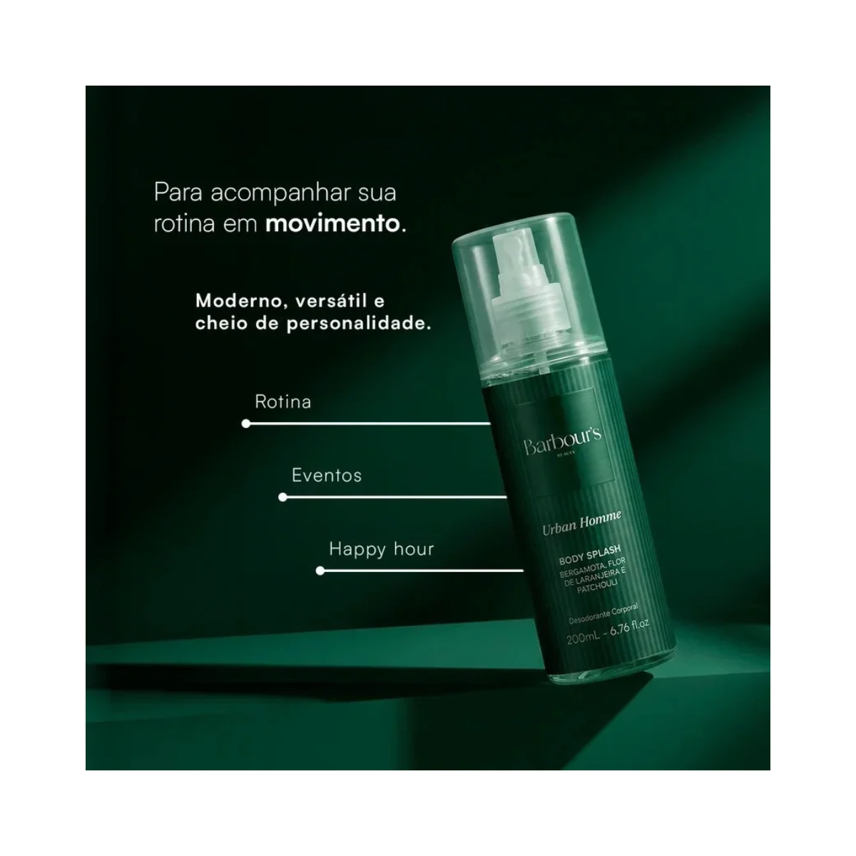 BODY SPLASH URBAN HOMME BARBOURS 200ML