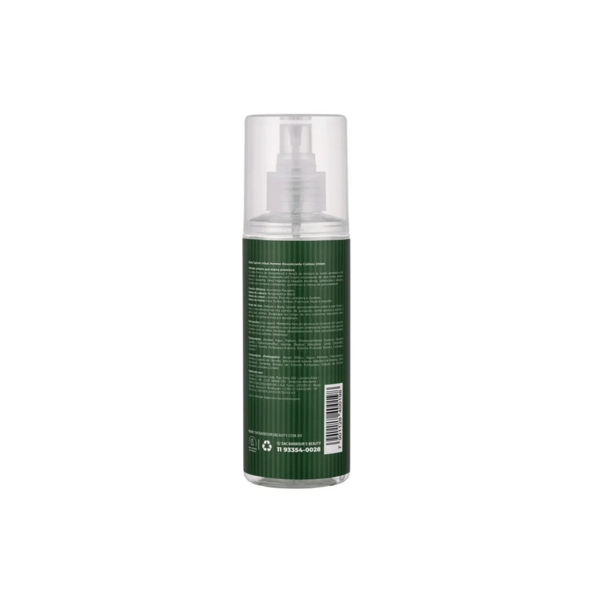 BODY SPLASH URBAN HOMME BARBOURS 200ML