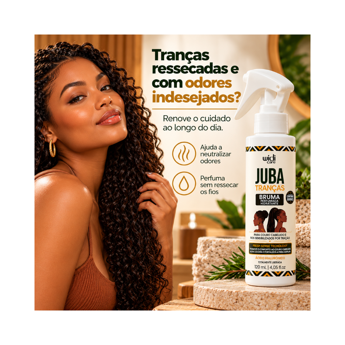 BRUMA PERFUMADA JUBA TRANÇA WIDI CARE 120ML
