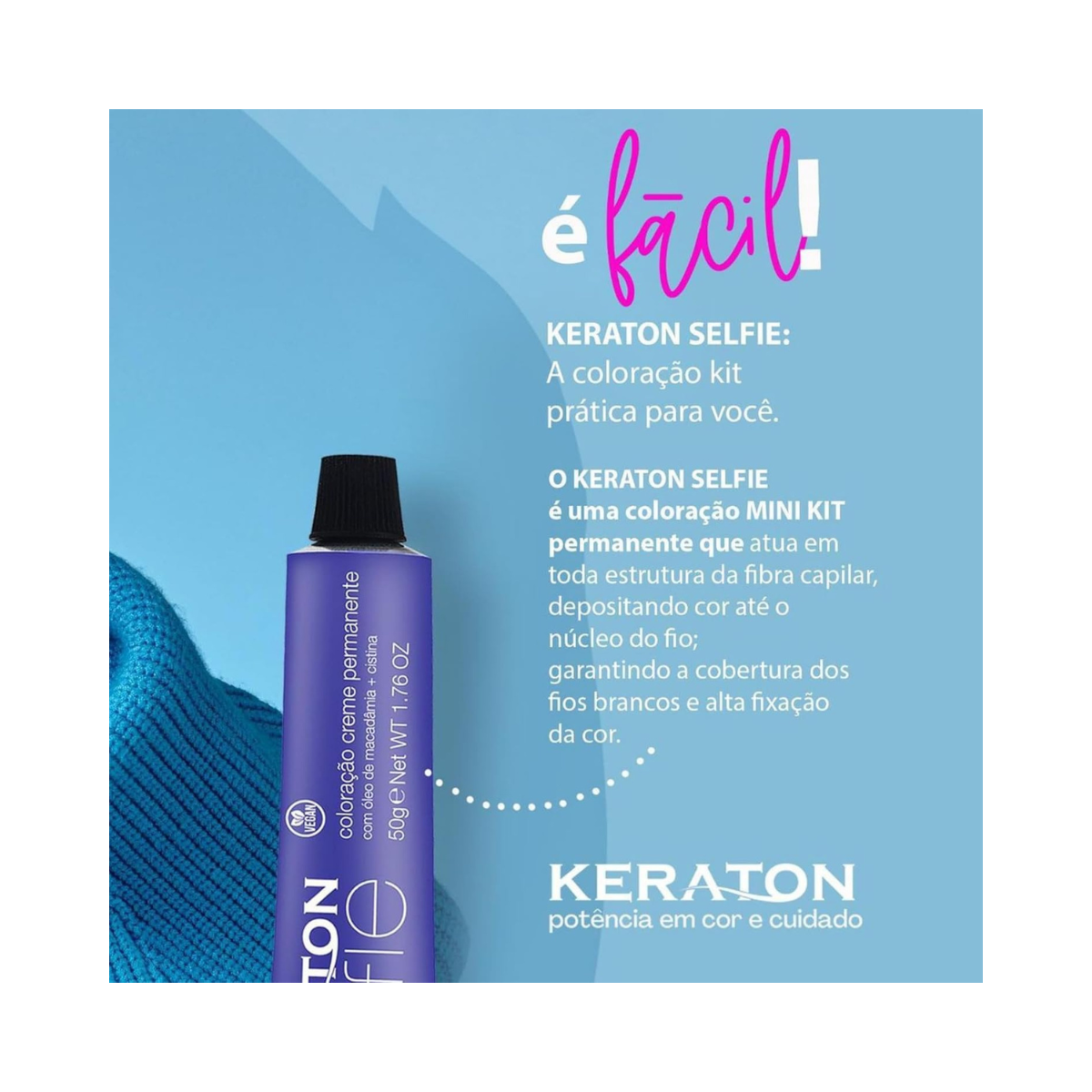 COLORAÇÃO KERATON SELFIE MY CRUSH HOT PINK KERT 50G