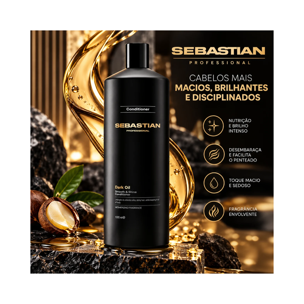 CONDICIONADOR WELLA SEBASTIAN DARK OIL 1000ML