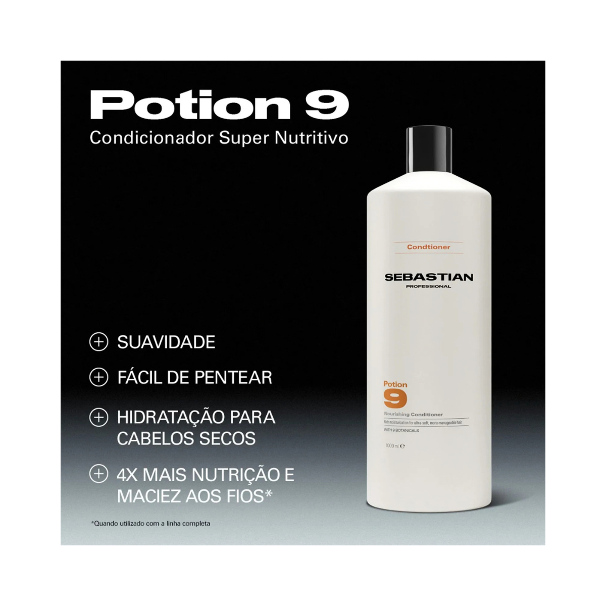 CONDICIONADOR WELLA SEBASTIAN POTION 9 1000ML