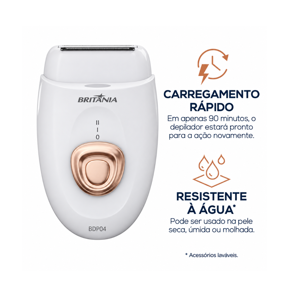DEPILADOR BRITÂNIA BDP04 BIVOLT