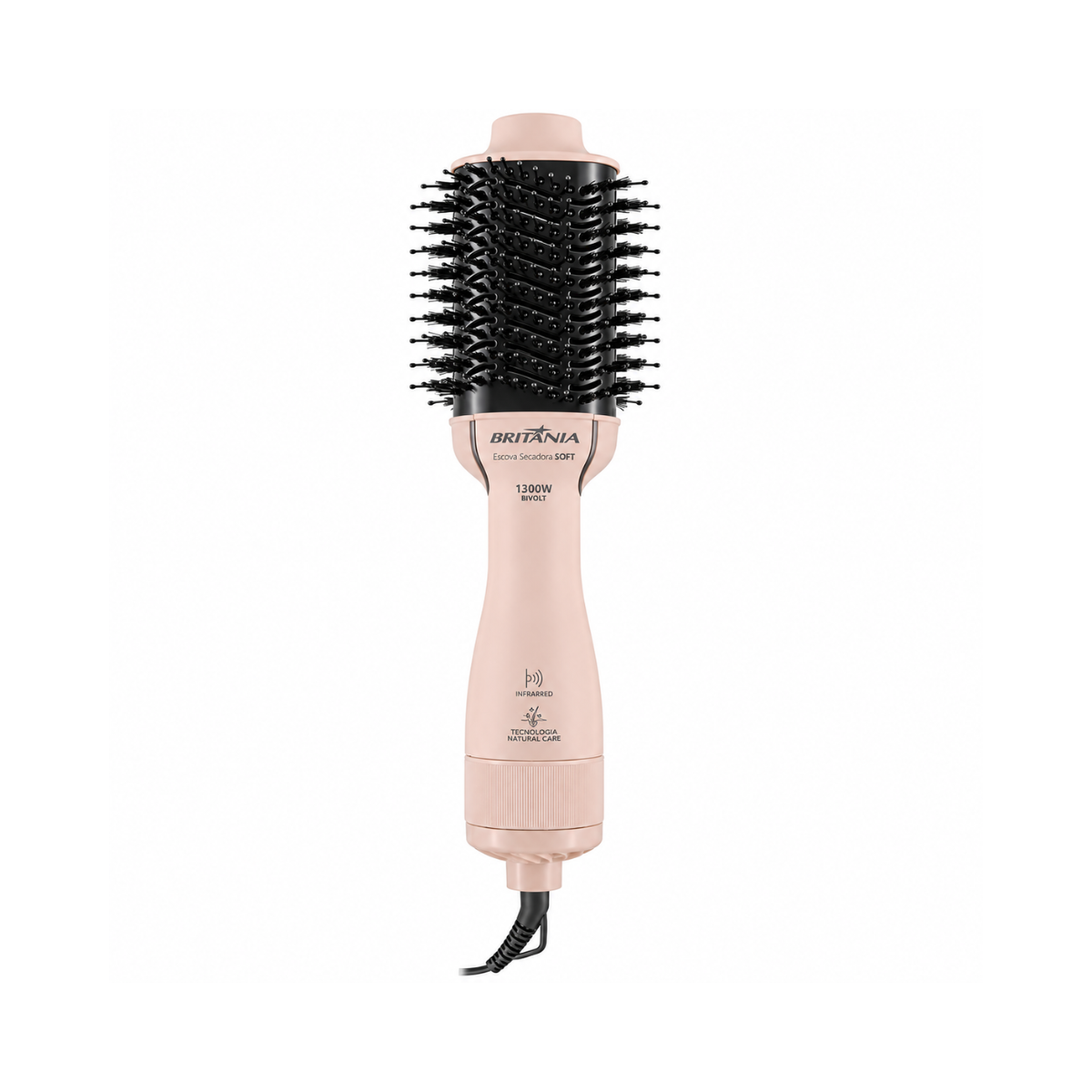 ESCOVA SECADORA SOFT 4EM1 BRITÂNIA BEC07R BIVOLT