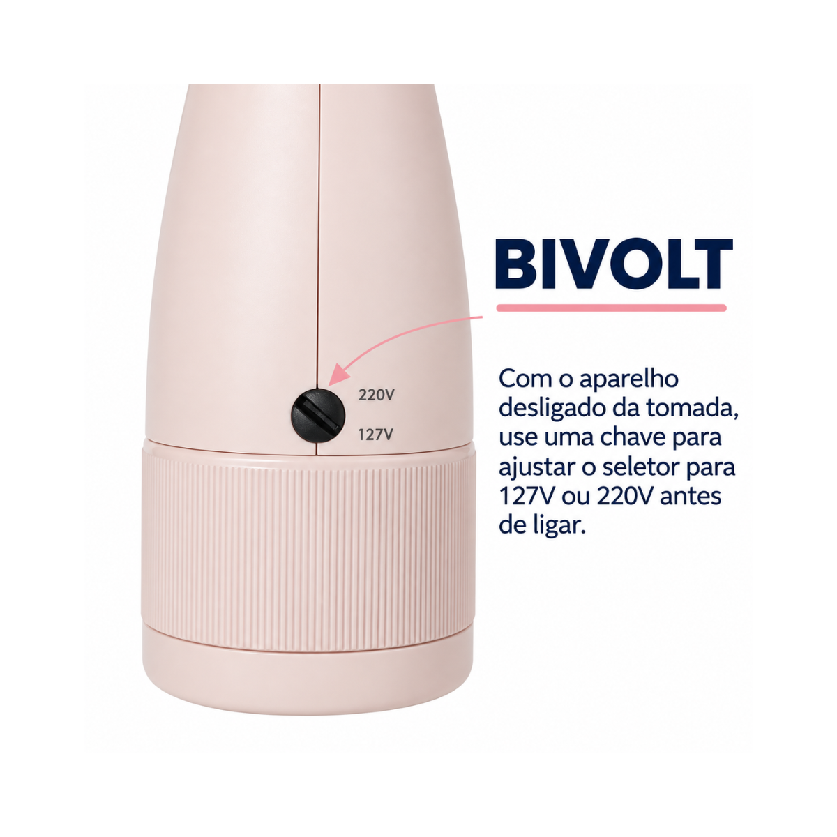 ESCOVA SECADORA SOFT 4EM1 BRITÂNIA BEC07R BIVOLT