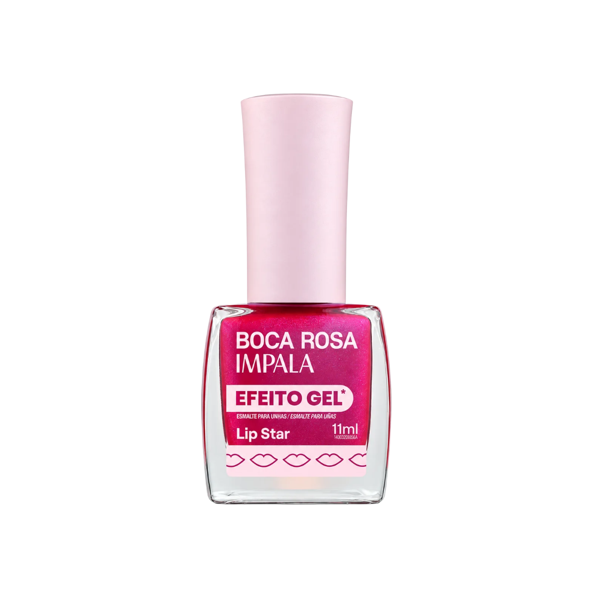 ESMALTE BOCA ROSA EFEITO GEL CINTILANTE LIP STAR IMPALA 11ML