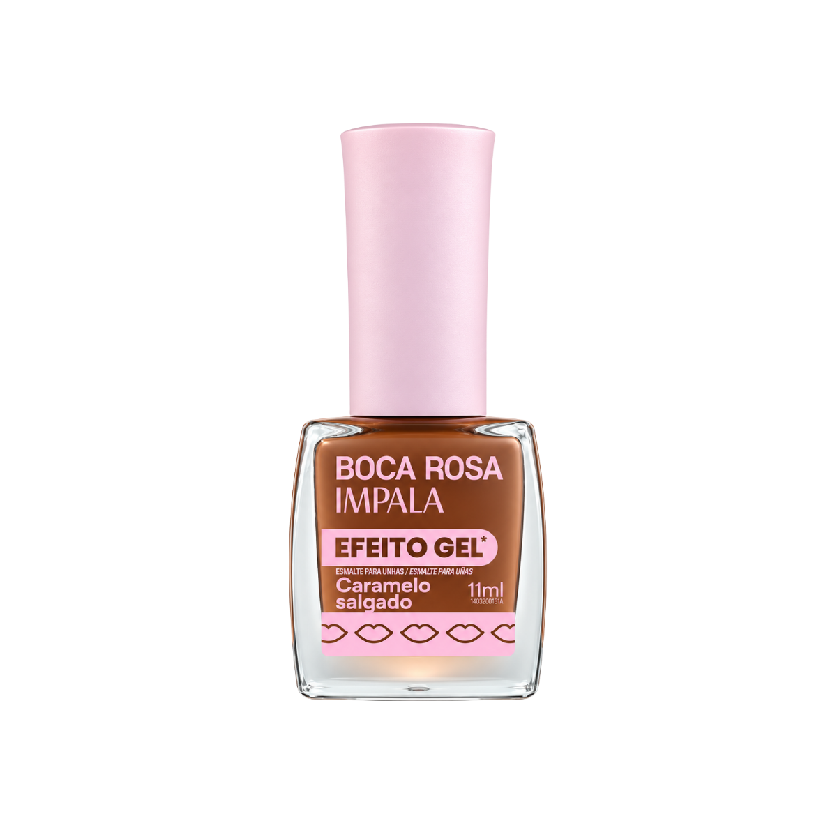 ESMALTE BOCA ROSA EFEITO GEL CREMOSO CARAMELO SALGADO IMPALA 7,5ML