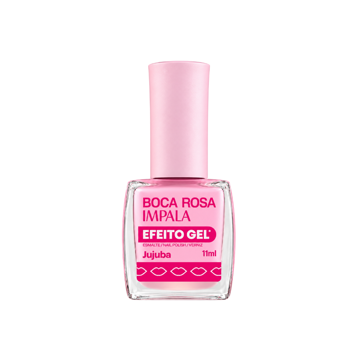 ESMALTE BOCA ROSA EFEITO GEL CREMOSO JUJUBA IMPALA 11ML