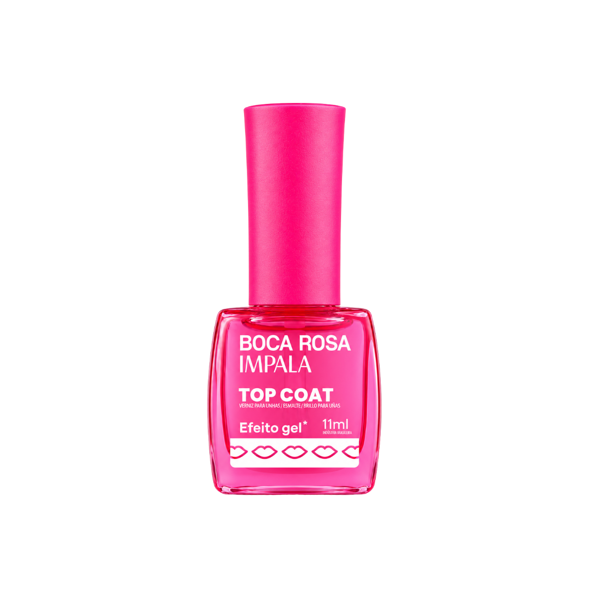ESMALTE BOCA ROSA TOP COAT EFEITO GEL IMPALA 11ML
