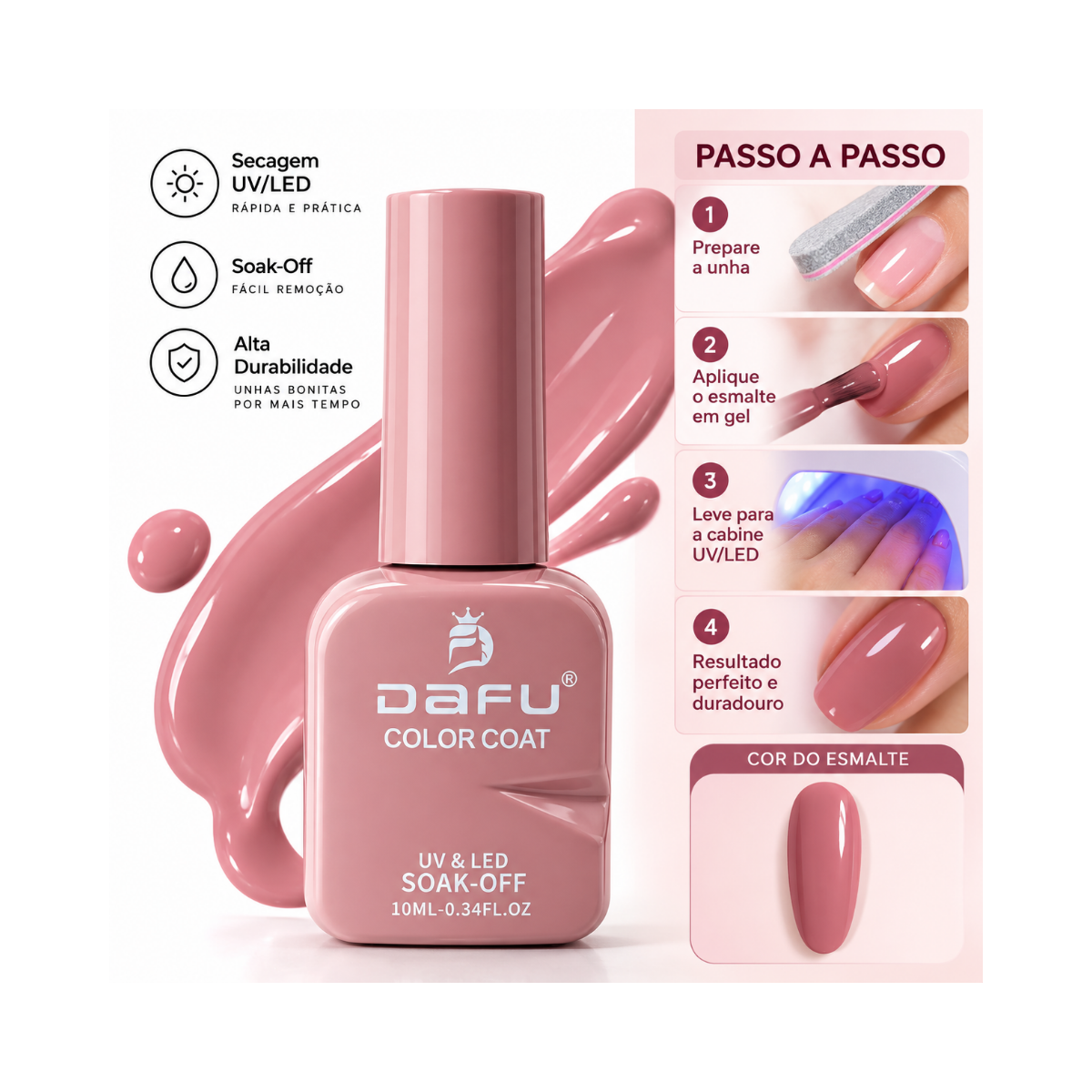 ESMALTE COLOR COAT 017 DAFU 10ML DF-EM98