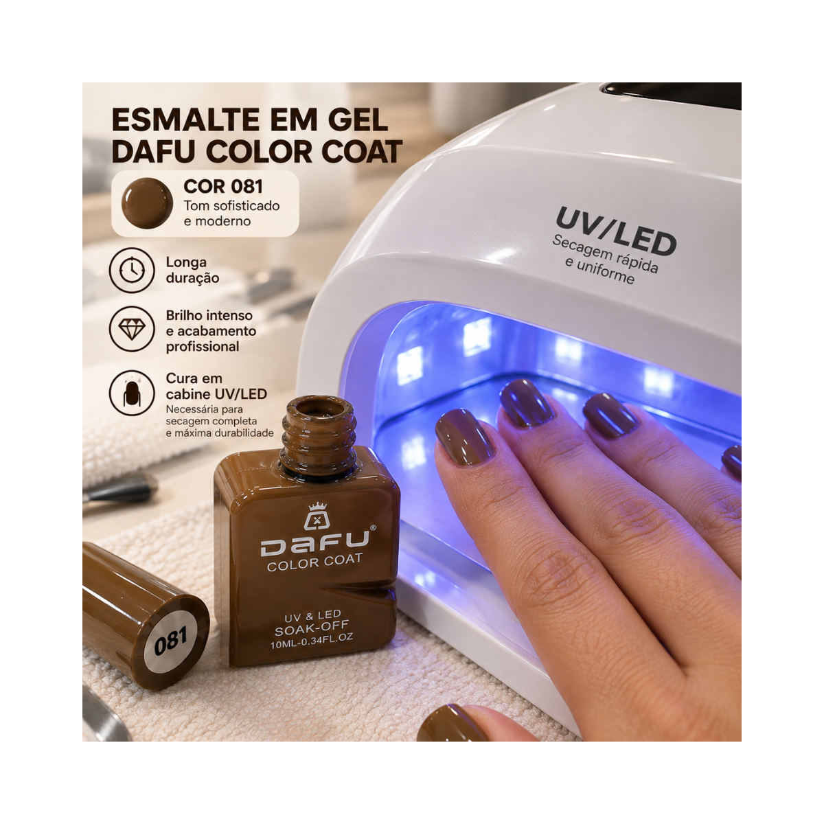 ESMALTE COLOR COAT 081 DAFU 10ML DF-EM98