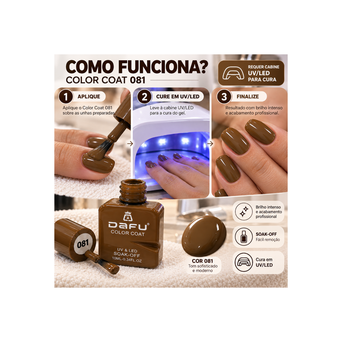 ESMALTE COLOR COAT 081 DAFU 10ML DF-EM98