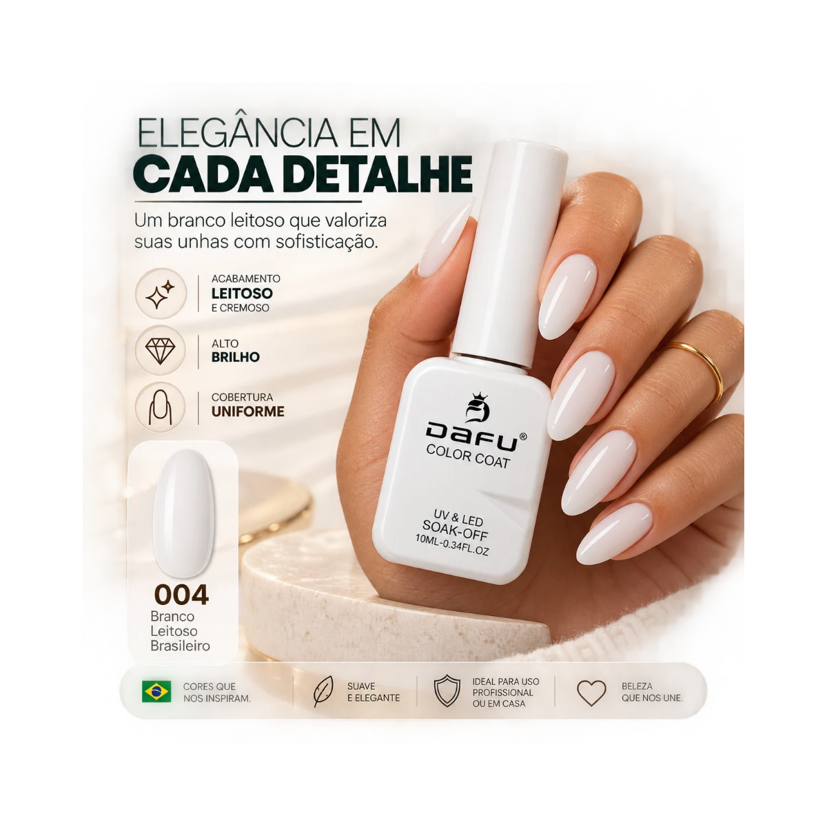 ESMALTE COLOR COAT M004 DAFU 10ML DF-EM98