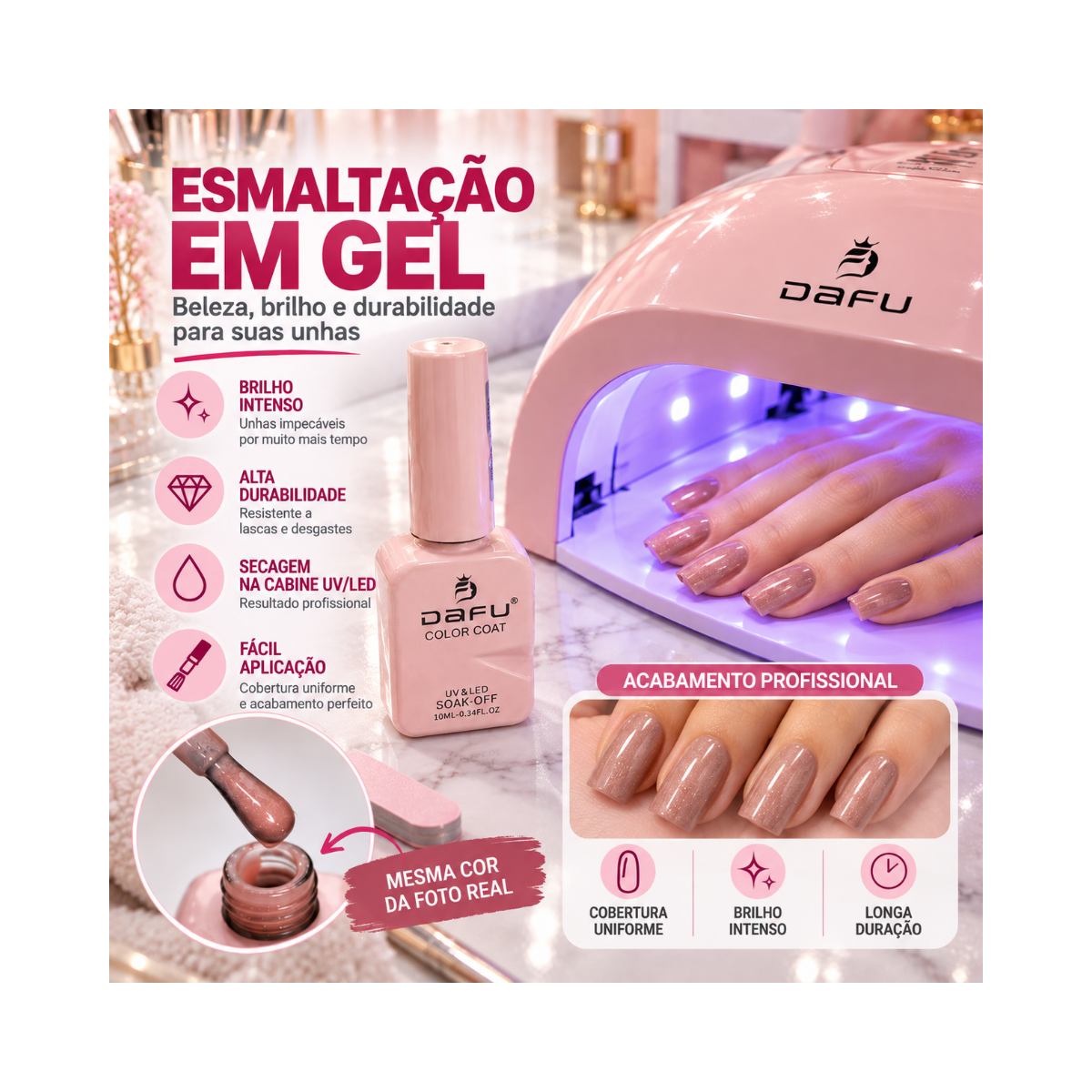 ESMALTE COLOR COAT M007 DAFU 10ML DF-EM98