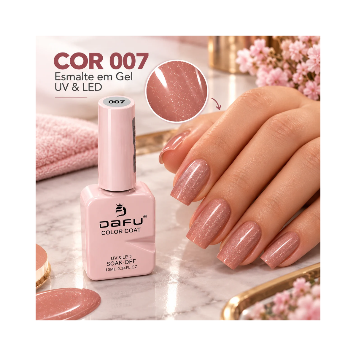 ESMALTE COLOR COAT M007 DAFU 10ML DF-EM98