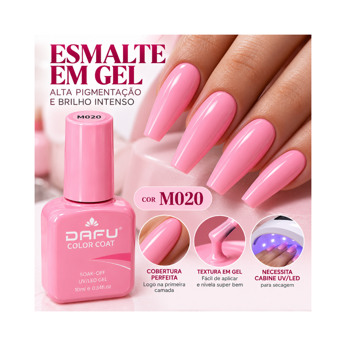 ESMALTE COLOR COAT M020 DAFU 10ML DF-EM98