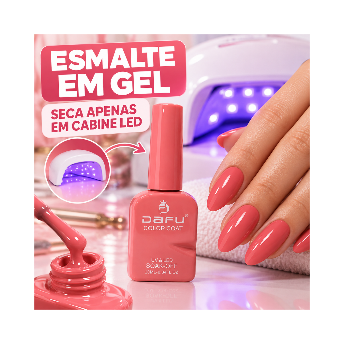 ESMALTE COLOR COAT M023 DAFU 10ML DF-EM98
