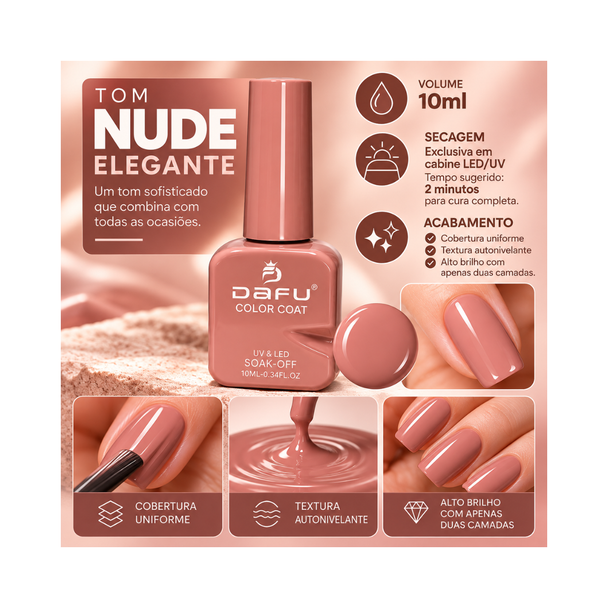 ESMALTE COLOR COAT M085 DAFU 10ML DF-EM98
