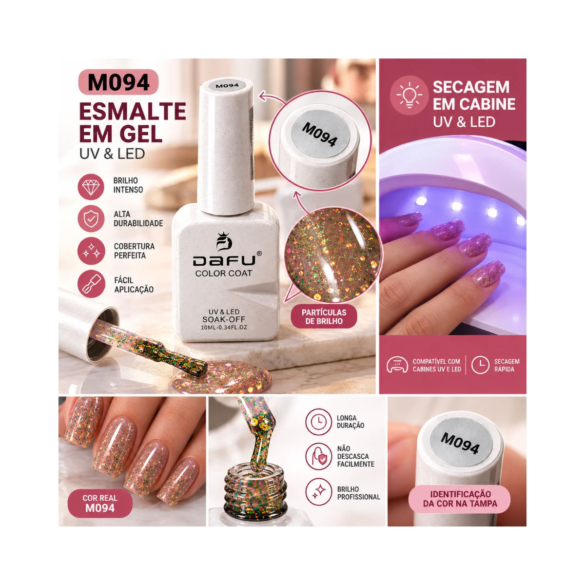 ESMALTE COLOR COAT M094 DAFU 10ML DF-EM98