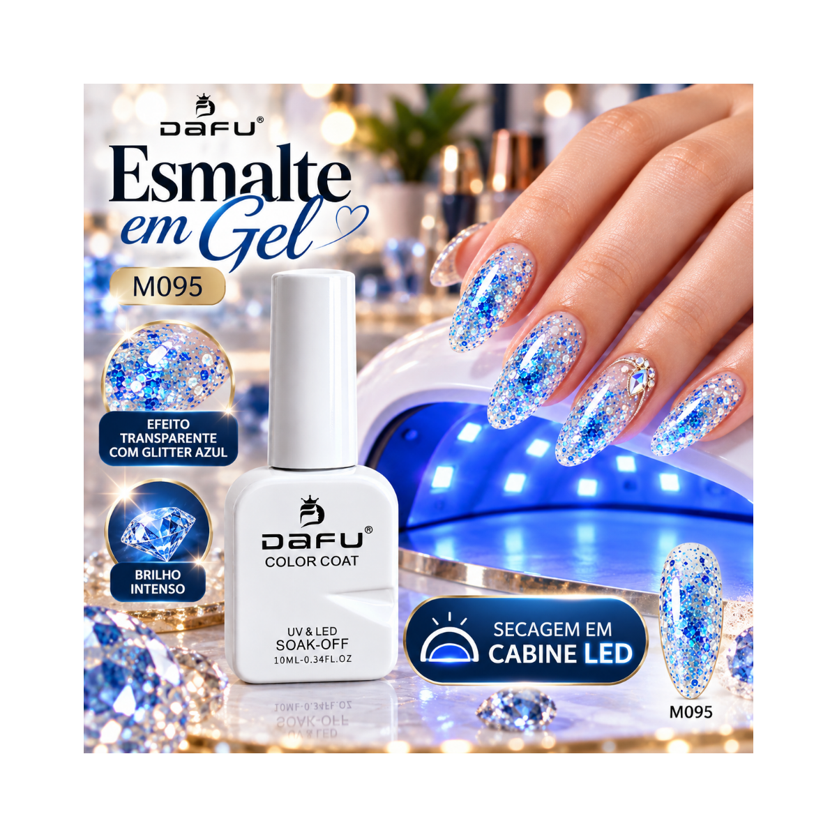 ESMALTE COLOR COAT M095 DAFU 10ML DF-EM98
