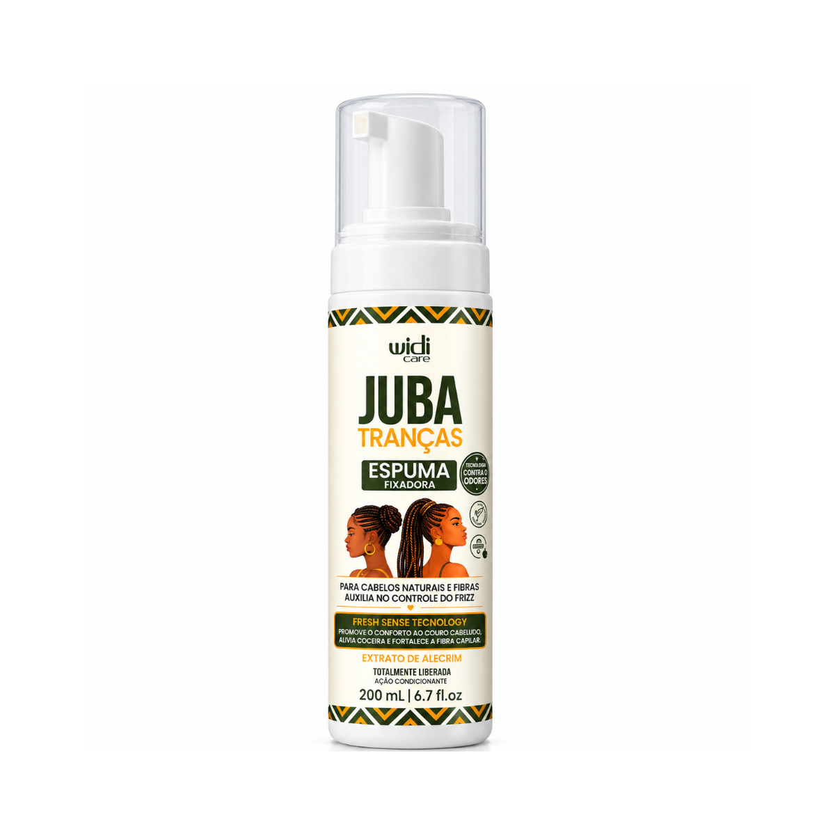 ESPUMA FIXADORA JUBA TRANÇA WIDI CARE 200ML