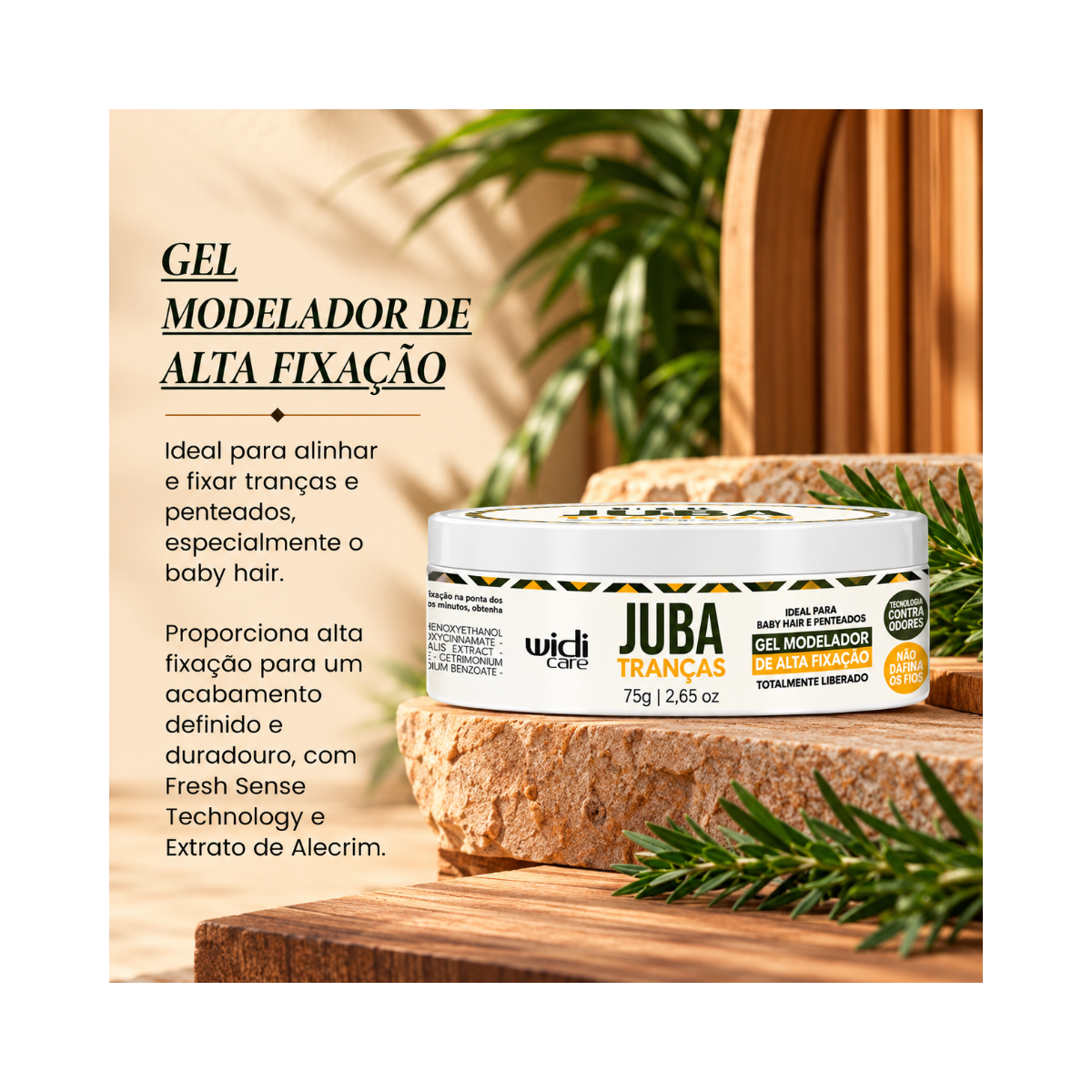 GEL MODELADOR JUBA TRANÇA WIDI CARE 75G