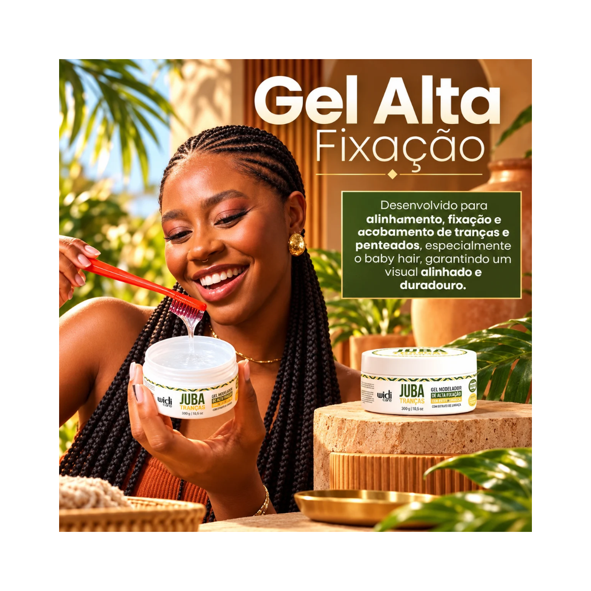 GEL MODELADOR JUBA TRANÇA WIDI CARE 75G