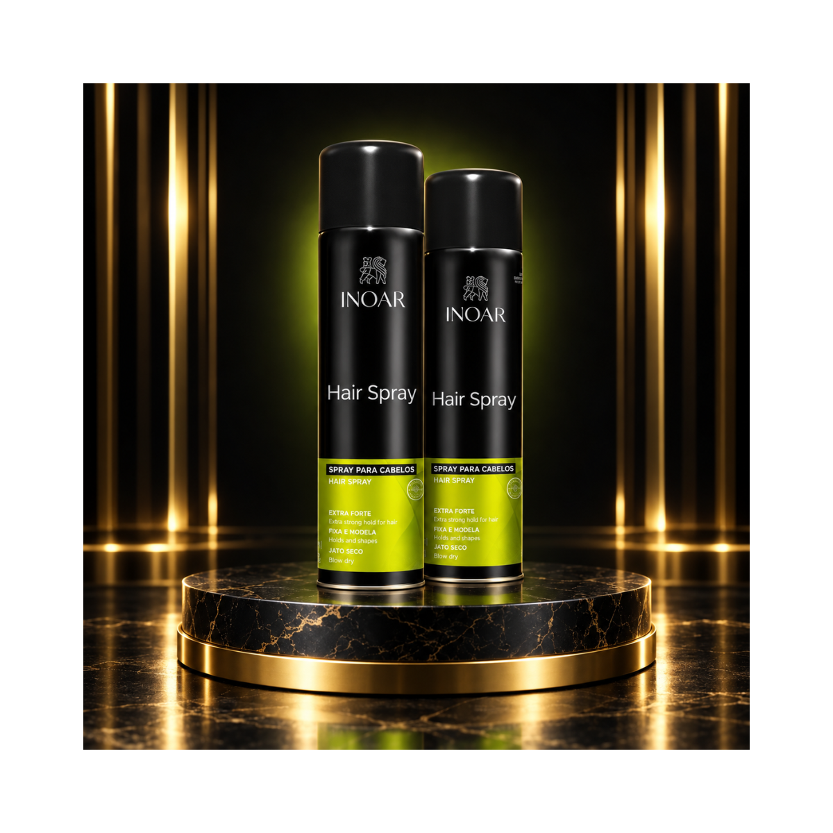 KIT 2 HAIR SPRAY INOAR EXTRA FORTE 400ML