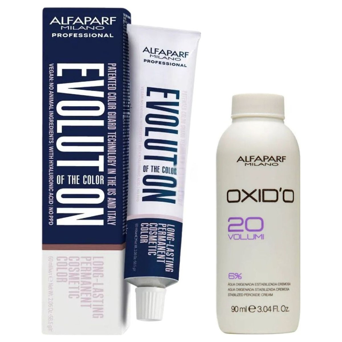 KIT ALFAPARF EVOLUTION 1 COLORAÇÃO 5NB CASTANHO CLARO + OX 20VOL 90ML