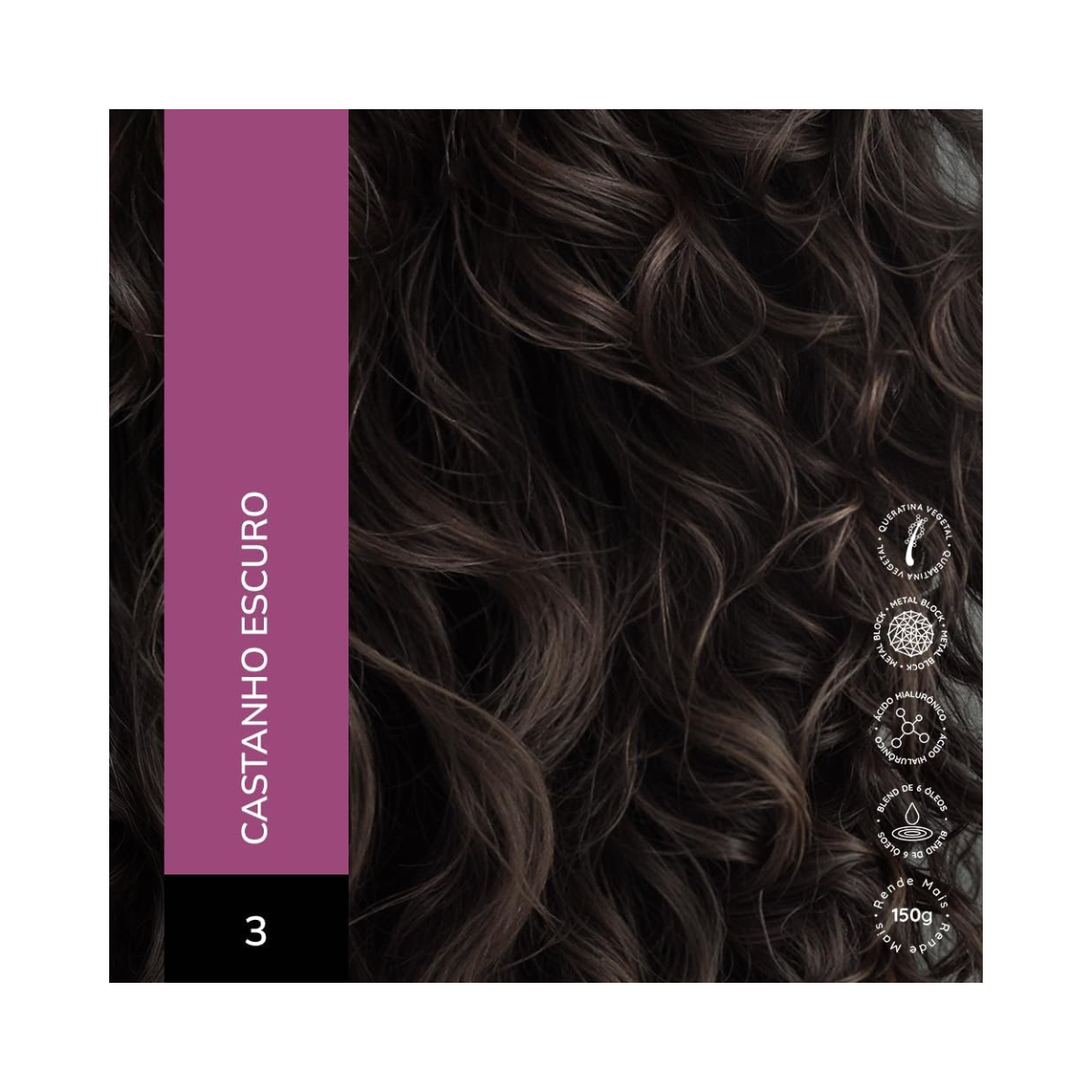 KIT ALTA MODA 2 COLORAÇÕES 3.0 CASTANHO ESCURO + ÓLEO DE ARGAN MARROCOS