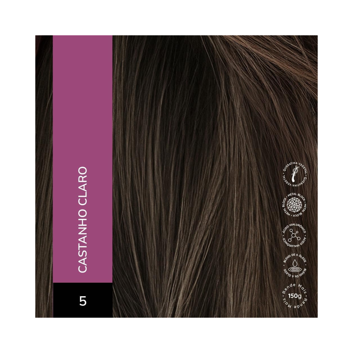 KIT ALTA MODA 2 COLORAÇÕES 5.0 CASTANHO CLARO + ÓLEO DE ARGAN MARROCOS