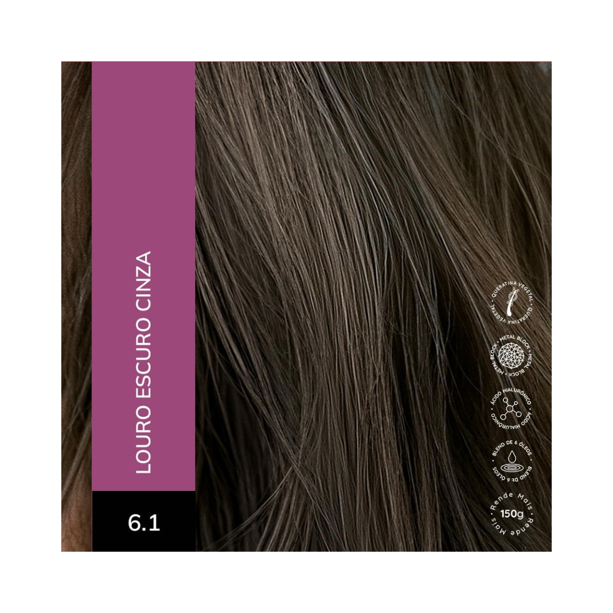 KIT ALTA MODA 2 COLORAÇÕES 6.1 LOURO ESCURO CINZA + ÓLEO DE ARGAN MARROCOS