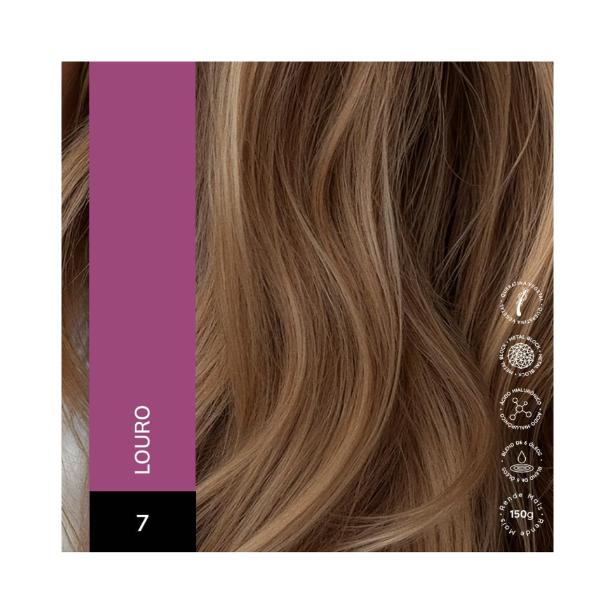 KIT ALTA MODA 2 COLORAÇÕES 7.0 LOURO RUBIO + ÓLEO DE ARGAN MARROCOS