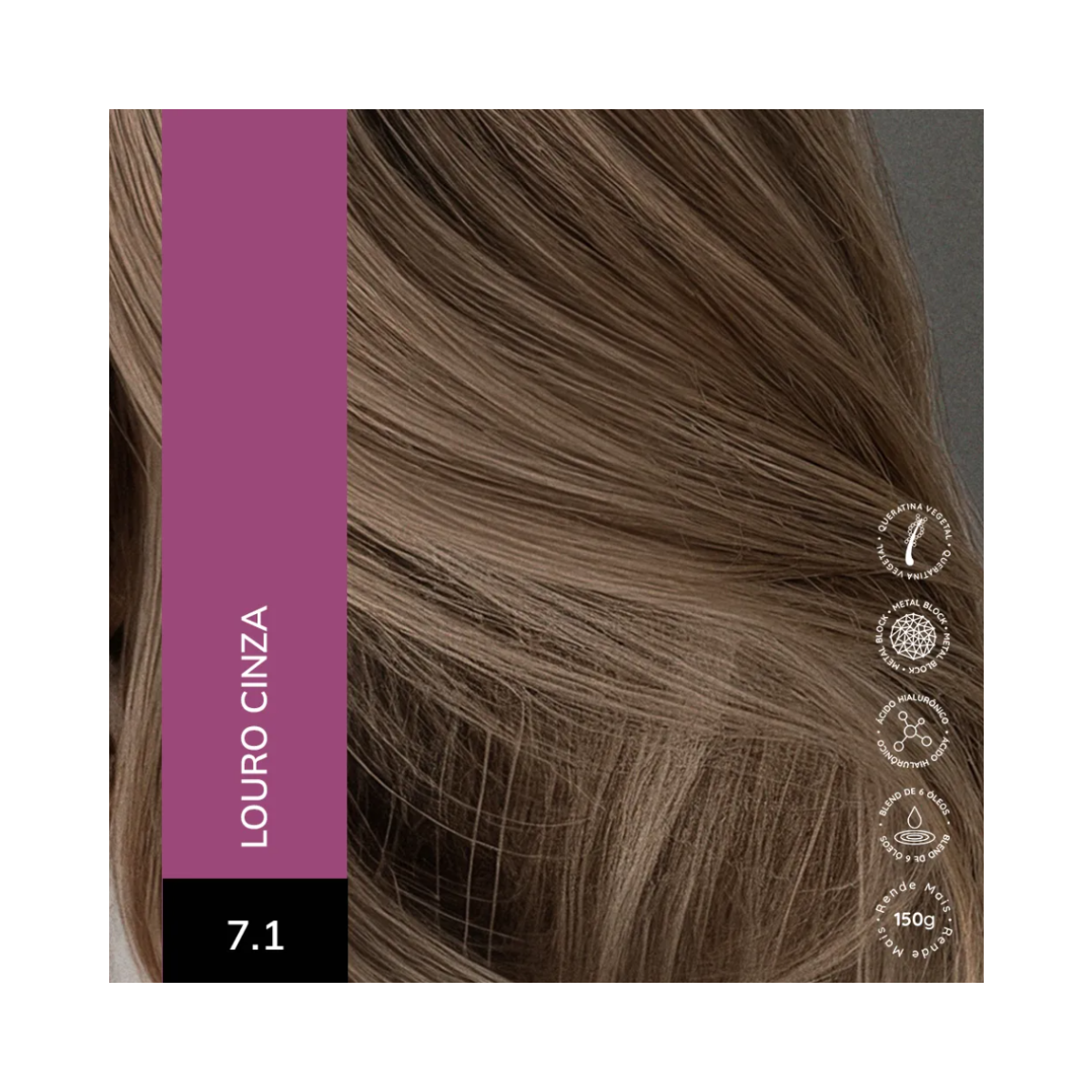 KIT ALTA MODA 2 COLORAÇÕES 7.1 LOURO CINZA + ÓLEO DE ARGAN MARROCOS