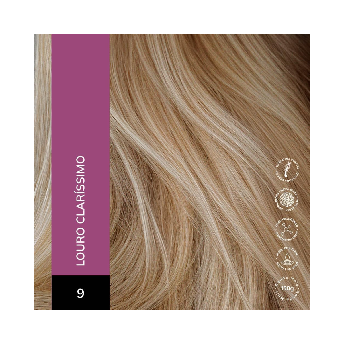 KIT ALTA MODA 2COLORAÇÕES 9.0 LOURO CLARÍSSIMO + ÓLEO DE ARGAN MARROCOS