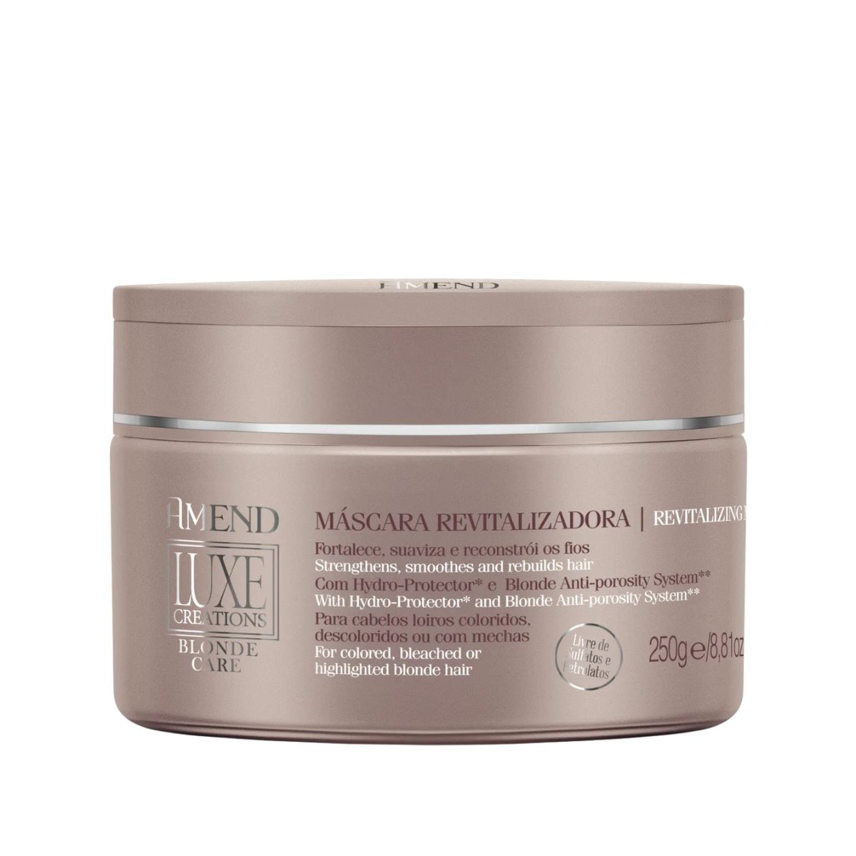  KIT AMEND MASC BLONDE CARE 250GR + REPARADOR GOLD BLACK 30ML