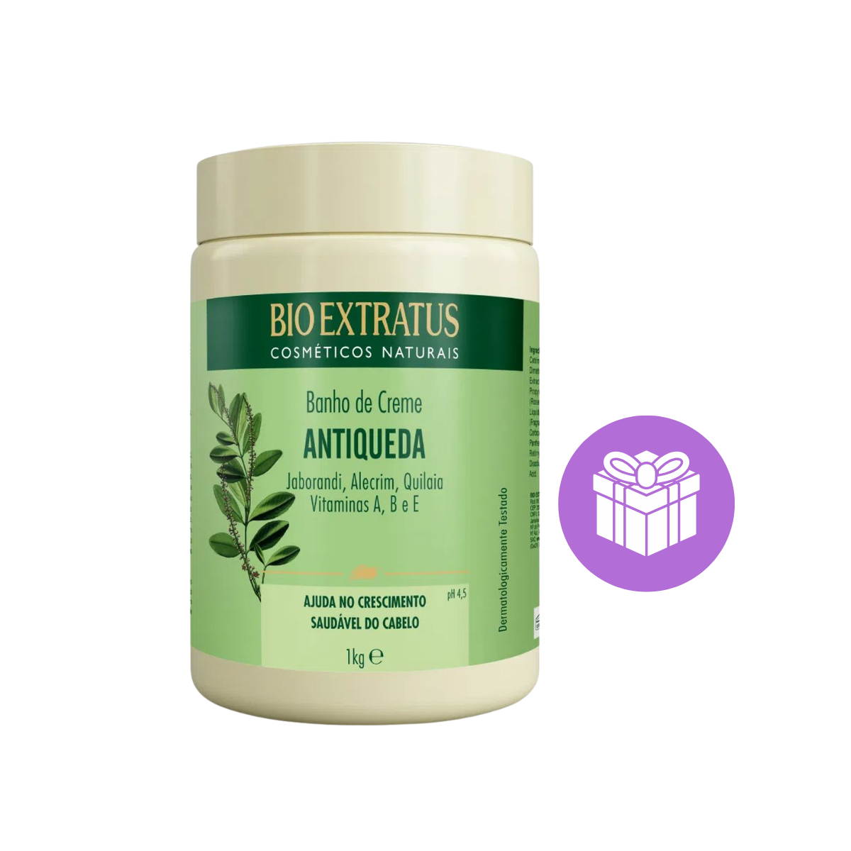 KIT BIO EXTRATUS BANHO DE CREME JABORANDI 1KG + ACESSÓRIO SORTIDO
