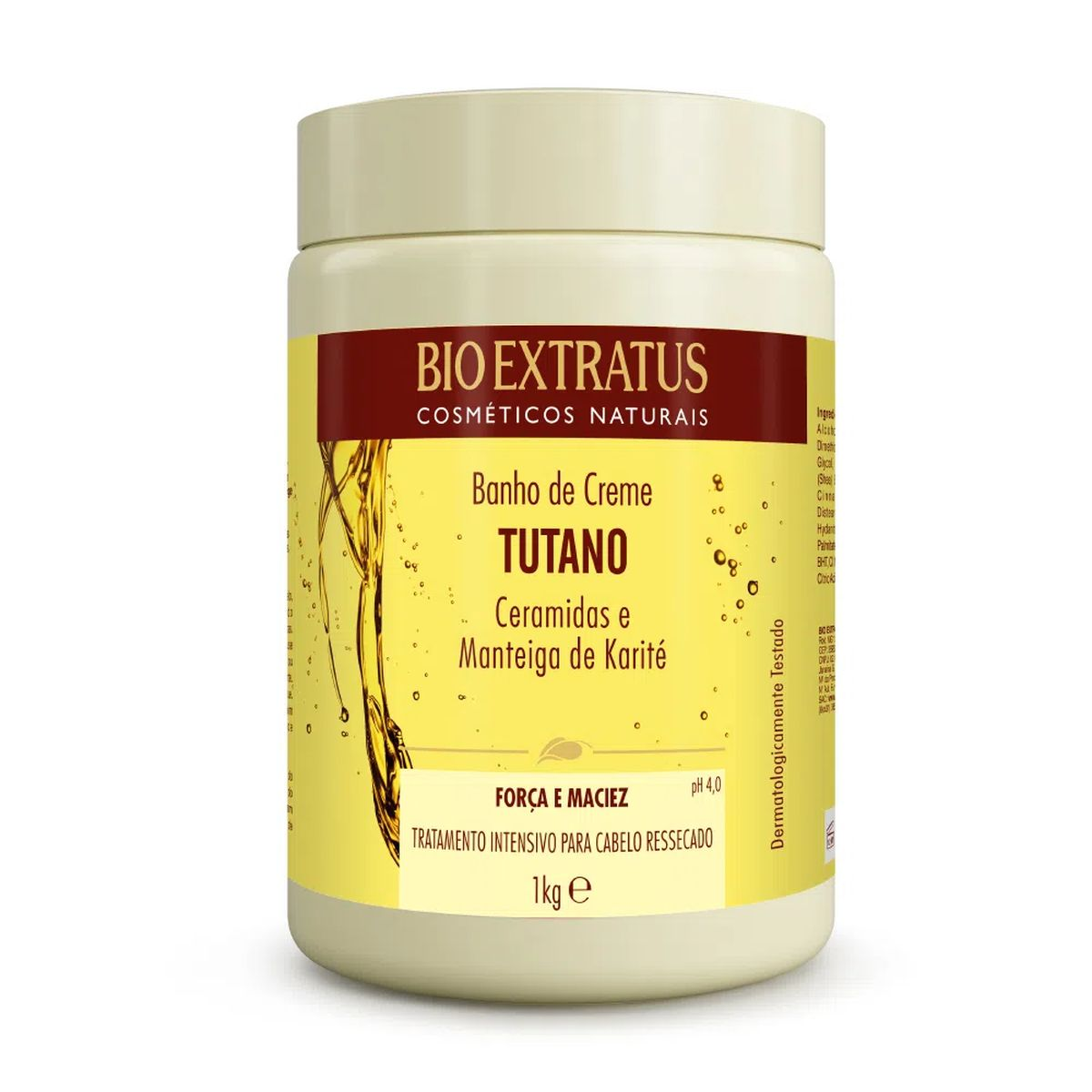 KIT BIO EXTRATUS BANHO DE CREME TUTANO 1KG + ACESSÓRIO SORTIDO