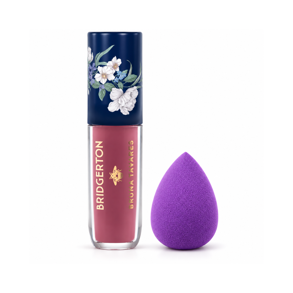 KIT BRUNA TAVARES BRIDGERTON BLUSH LÍQUIDO ROMANCE + ESPONJA 