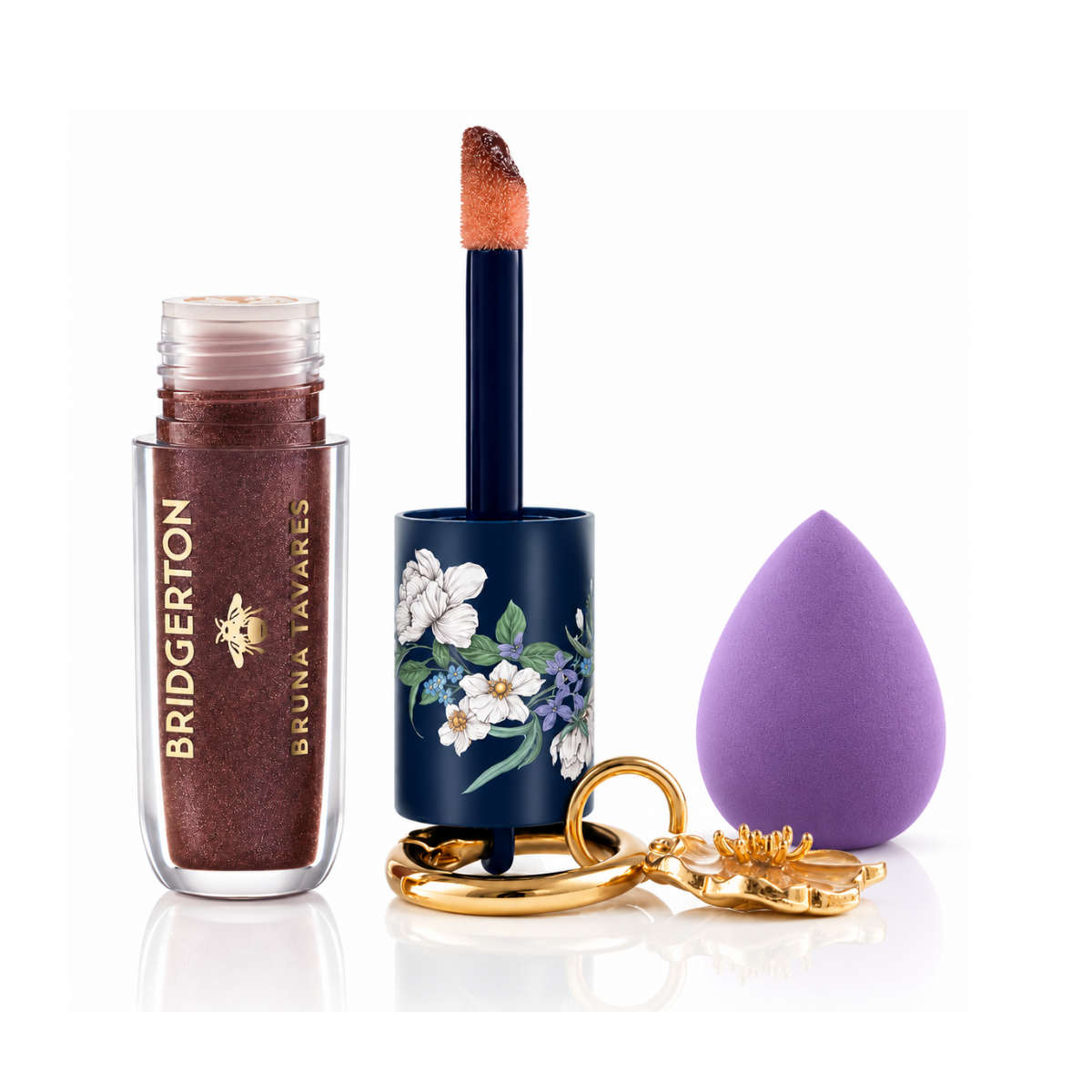 KIT BRUNA TAVARES BRIDGERTON GLOSS DRAMA + ESPONJA