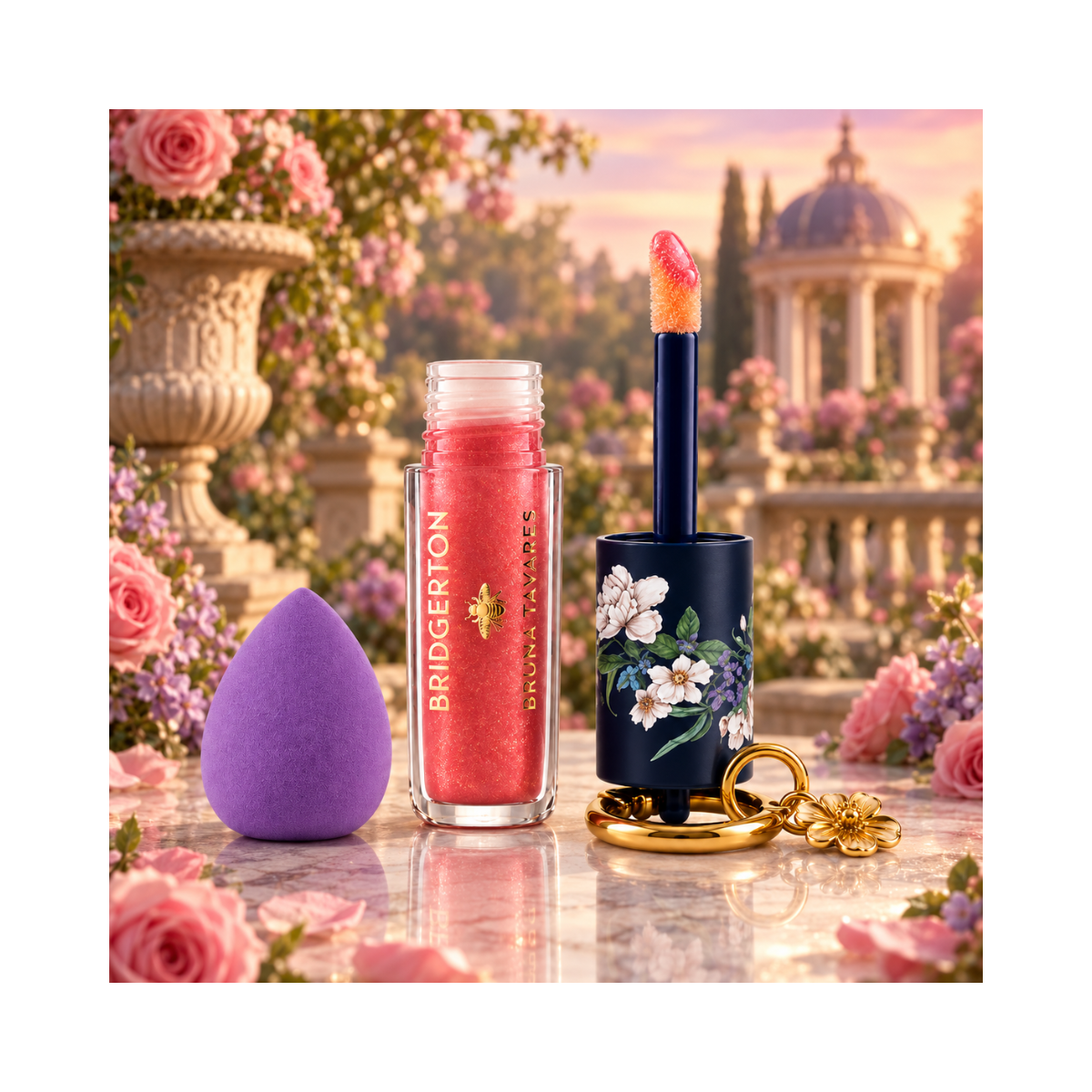 KIT BRUNA TAVARES BRIDGERTON GLOSS LABIAL LOVE + ESPONJA